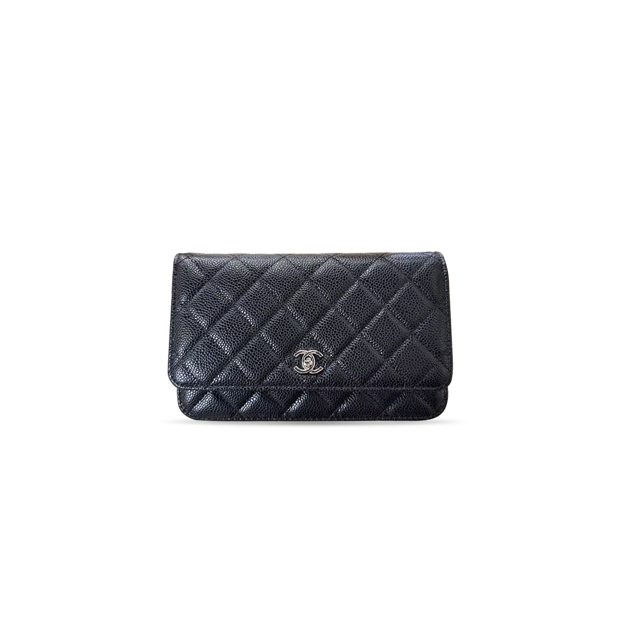 CHANEL CLASSIC WALLET ON CHAIN IN BLACK (19*13*3.5cm)